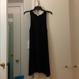 Black midi dress
